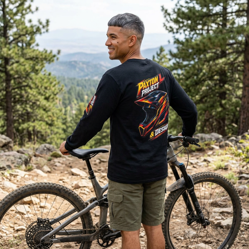 HELMET ON | Mountain Bike Graphic Shirt